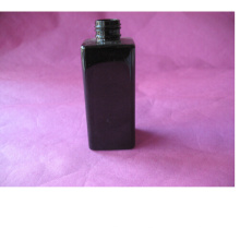 6oz Black Square Pet Bottle Without Cap